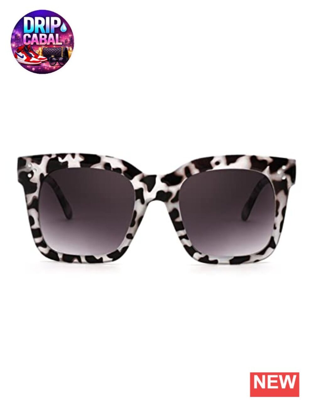 Vintage Butterfly Square Sunglasses for Women UV400 Gradient Lens Oversized - Picture 6 of 6